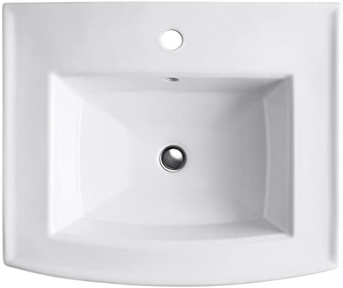 Lavabo de pedestal Archer, con perforación para grifería monomando