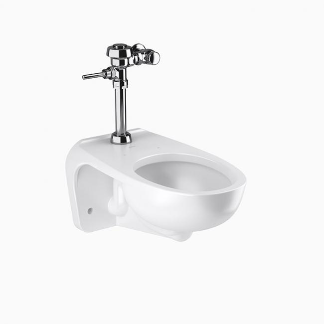 Inodoro Fluxómetro aéreo sujeto a pared Sloan con descarga 1.28gpf/4.8lpf