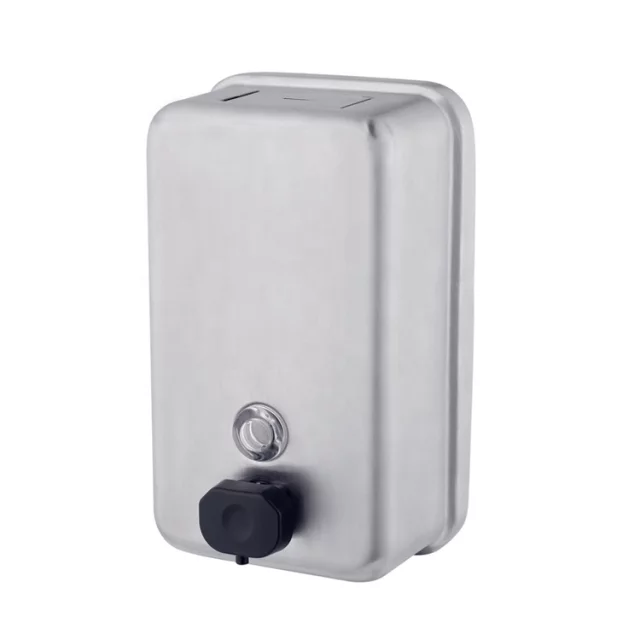 Dispensador de jabón vertical en acero inoxidable