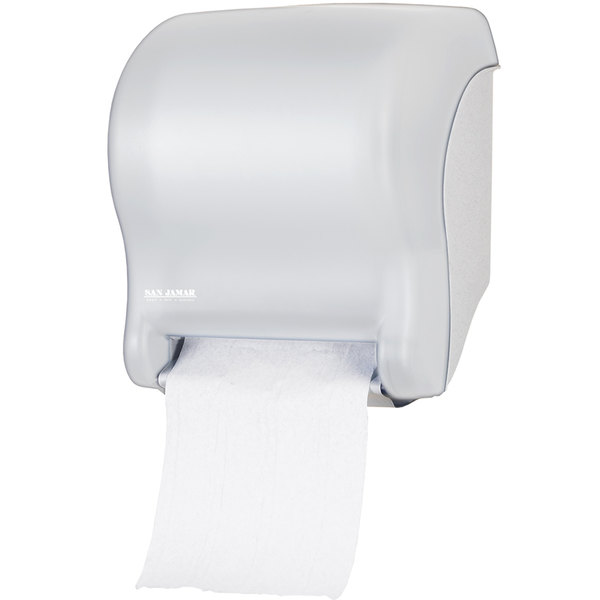 Dispensador automatico de papel toalla en plastico San Jamar