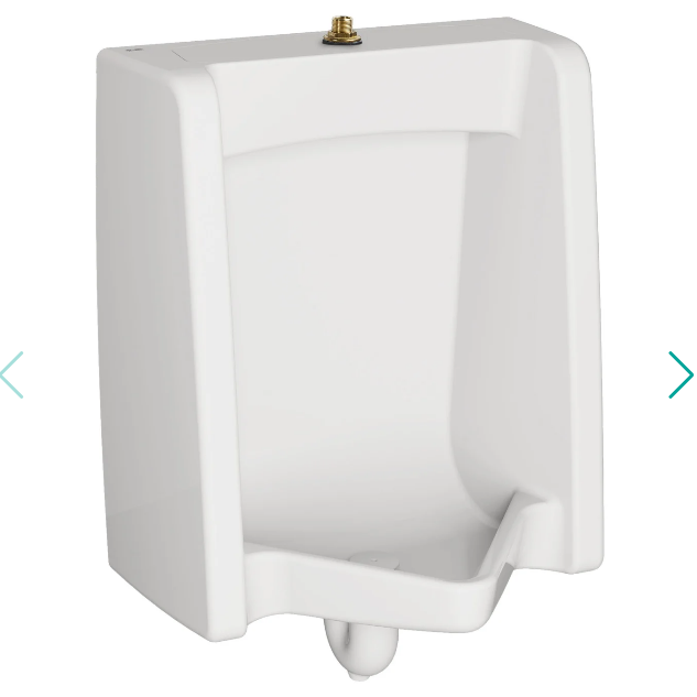 Urinal de fluxometro  Washbrook; entrada 3/4&quot; tod spud y salida 2&quot; descarga(0.5 Lpf to 3.8 Lpf) American Standard