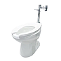 Inodoro elongado  de Fluxometro 1.6gpf/6.0lpf