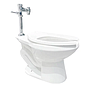Inodoro elongado  de Fluxometro 1.6gpf/6.0lpf