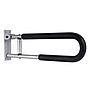 Barra abatible en acero inoxidable para discapacitados cubierta con goma protectora 24"