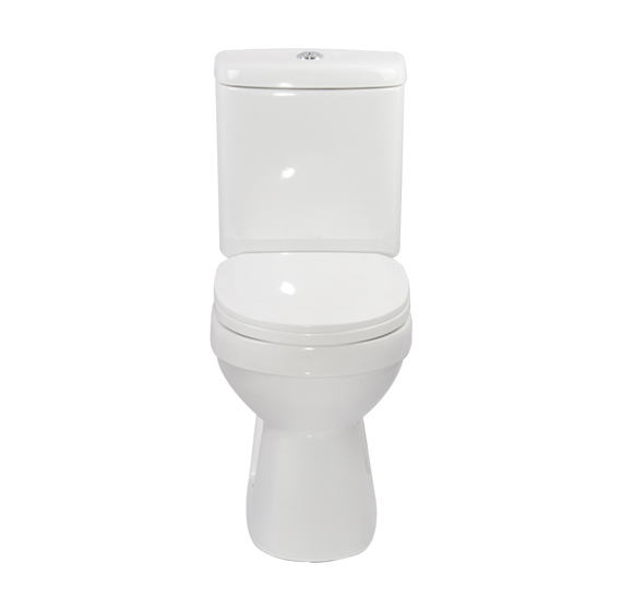 Inodoro de dos piezas Junior para niños semi-elongado con descarga 1.28gpf/4.8lpf incluye asiento marca WDR