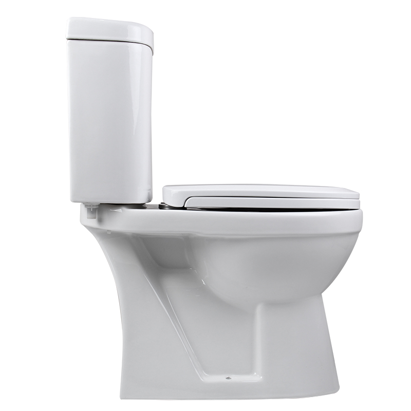 Inodoro de dos piezas Junior para niños semi-elongado con descarga 1.28gpf/4.8lpf incluye asiento marca WDR