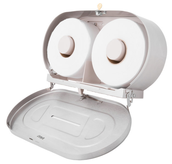 Dispensador de Papel Higiénico para Dos Rollos Extra Grandes marca Bobrick