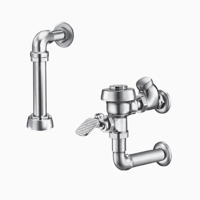 Fluxometro manual para inodoro de pedal, con descarga 1.28gpf-4.8lpf