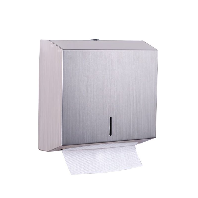 Dispersador horizontal de papel servilletas tipo C-FOLD en acero inoxidable