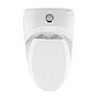 Inodoro elongado de una pieza con asiento caida lenta, y descarga 1.28gpf/4.8lpf marca OrtonBath