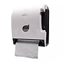 Dispensador plastico de papel toalla color blanco y negro